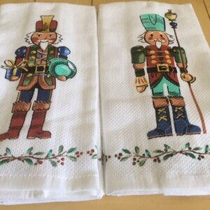 NEW 4 X Fiesta Nutcracker Kitchen Hand Towels - Two Patterns - Guardian & Giver